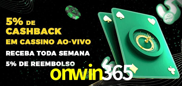 Promoções do cassino ao Vivo onwin365